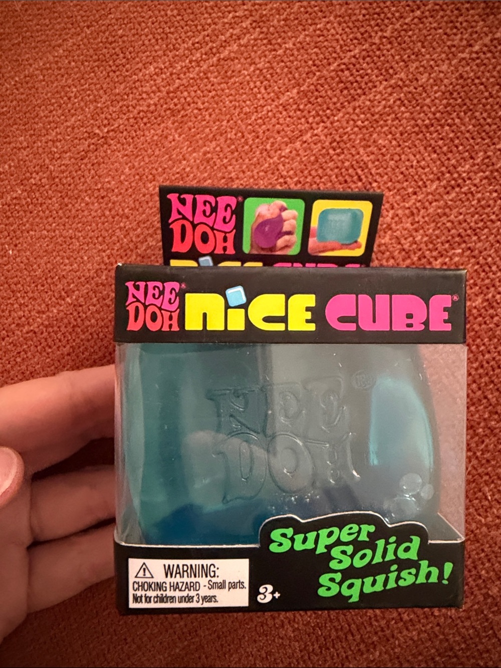 NeeDoh Nice cube Soft Squishy Fidget Toy - blue